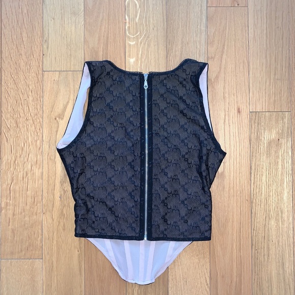 Miaou Black Monogram Campbell Corset - Picture 8 of 11